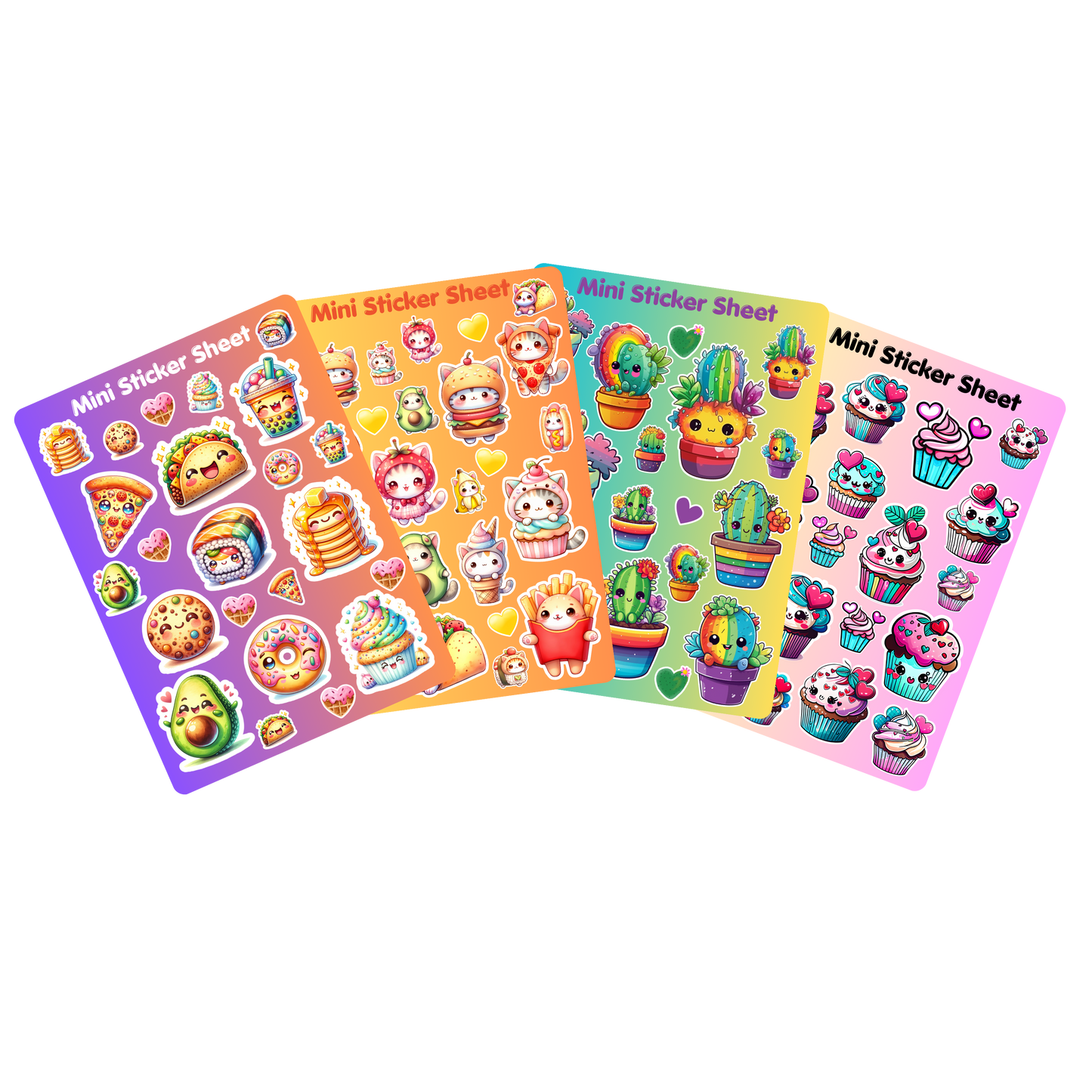 Kawaii Mini Sticker Sheets