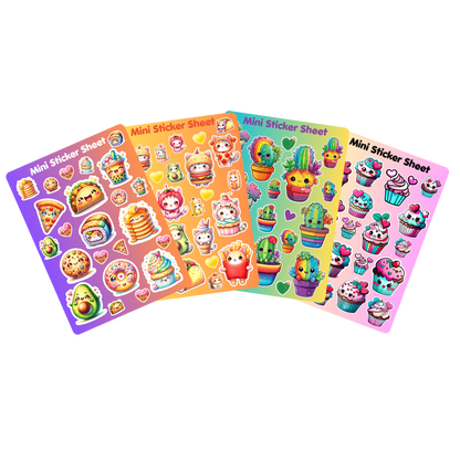 Kawaii Mini Sticker Sheets