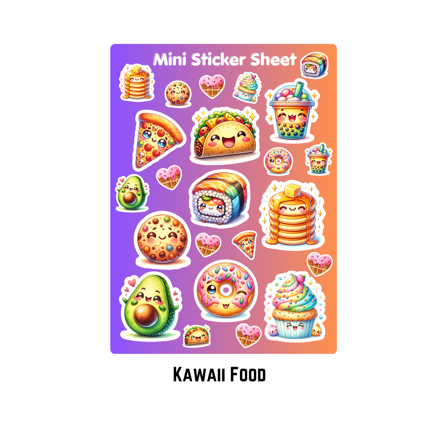 Kawaii Mini Sticker Sheets