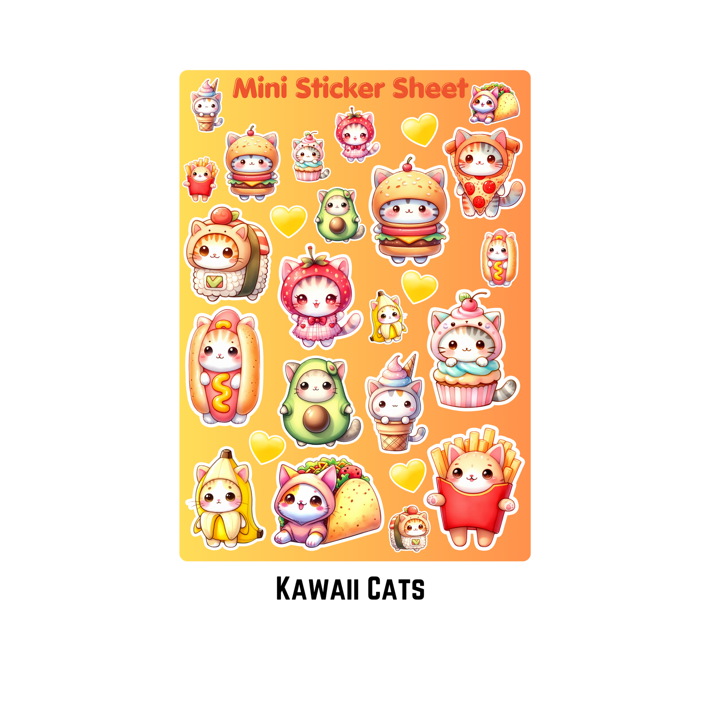 Kawaii Mini Sticker Sheets