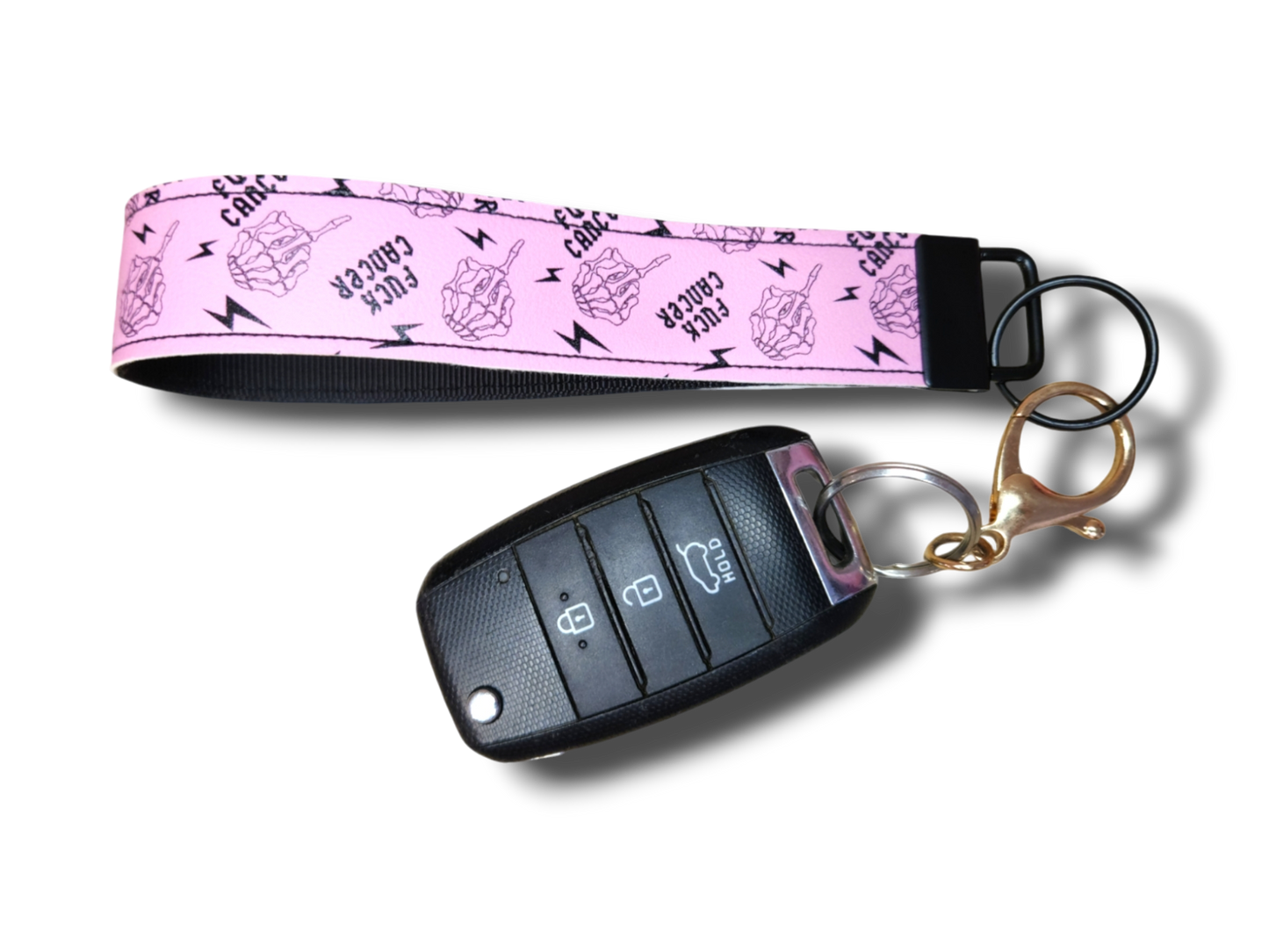 F*ck Cancer Key Fob Wristlet