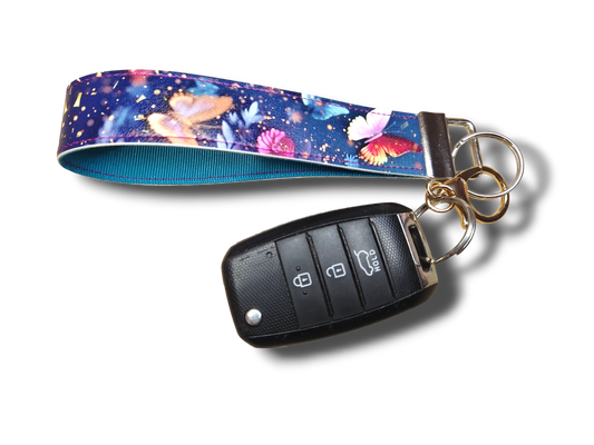 Mystic Butterfly Key Fob Wristlet