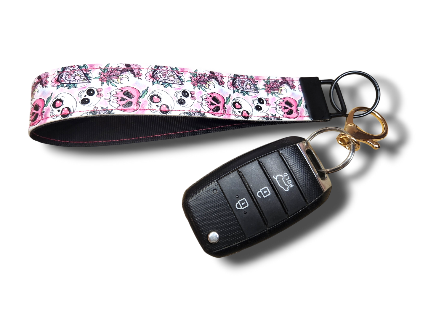 Pretty Skulls Key Fob Wristlet