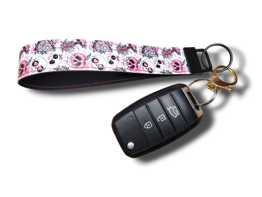 Pretty Skulls Key Fob Wristlet