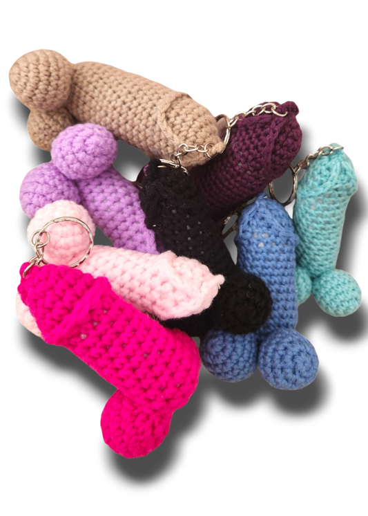 Handmade Crochet Peen Keyring