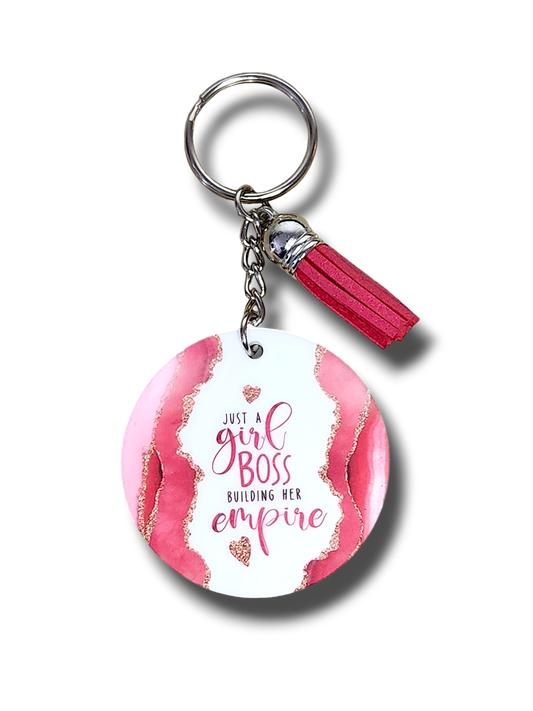 Girl Boss Keyring