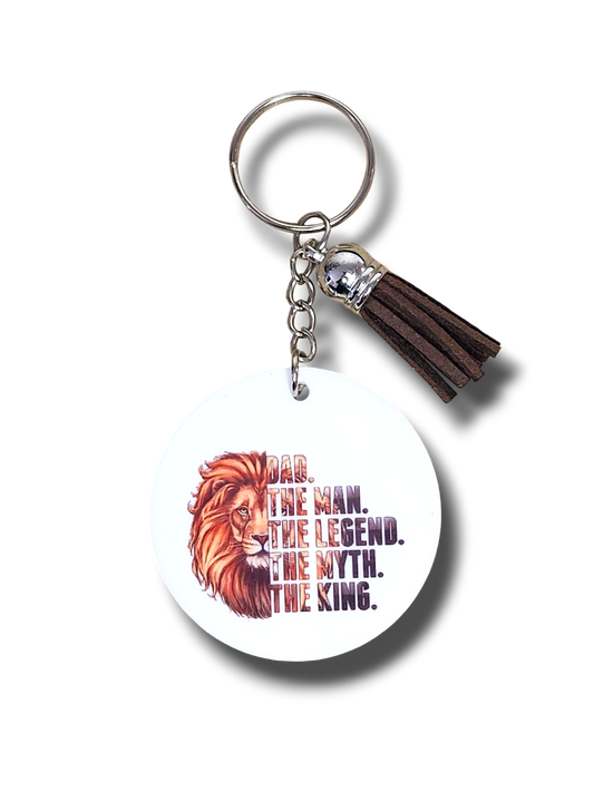 Dad Lion Keyring