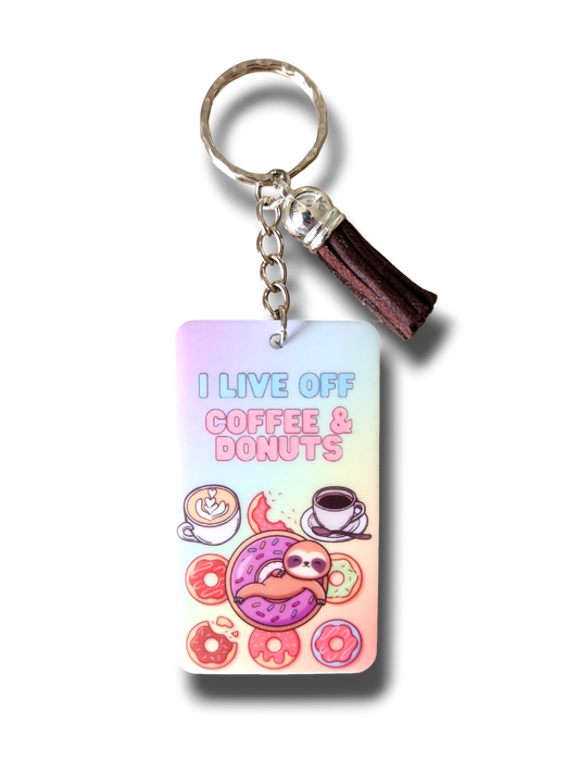 Coffee & Donuts Keyring