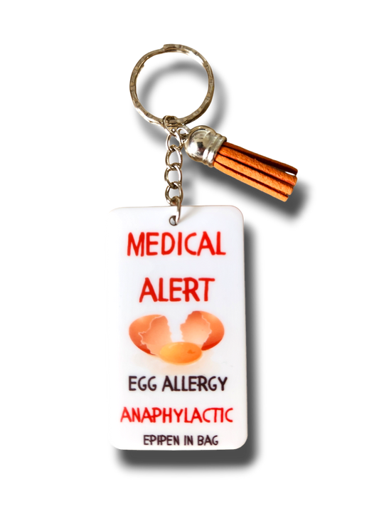 Medical Alert Egg Keyring