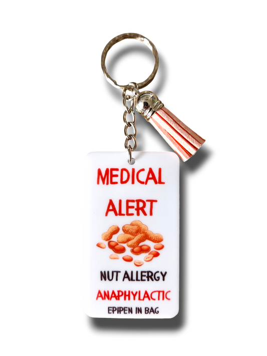 Medical Alert Nuts Keyring