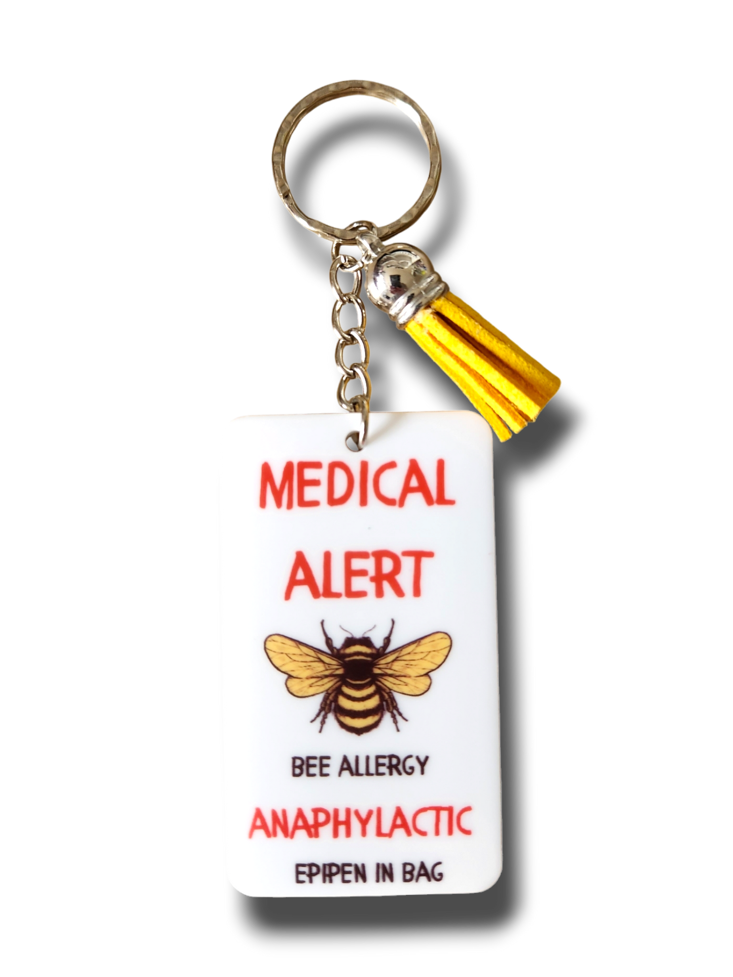 Medical Alert Bee Keyring