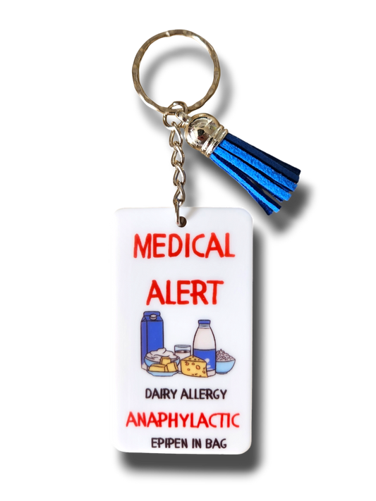 Medical Alert Dairy Keyring