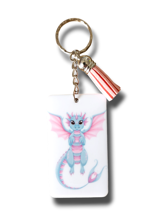 Pastel Dragon Keyring