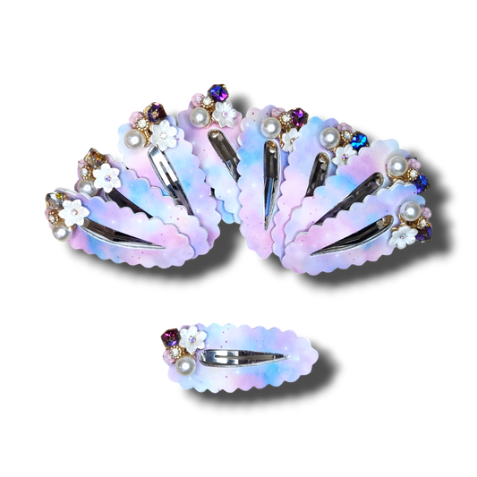 Pastel Gem Snap Clip 1pc