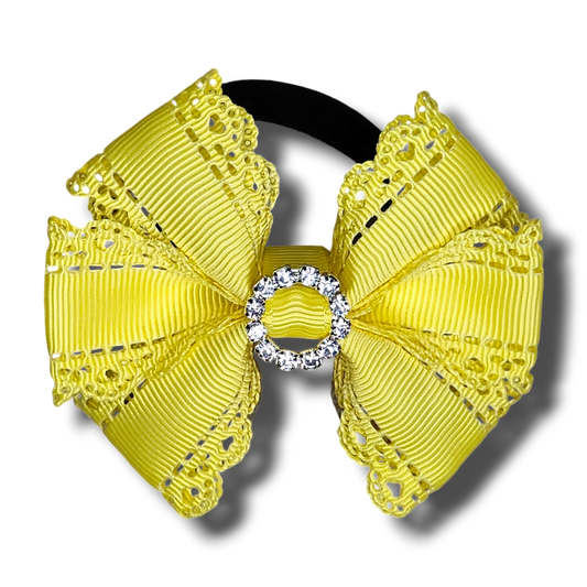 Yellow Gem Hair Tie