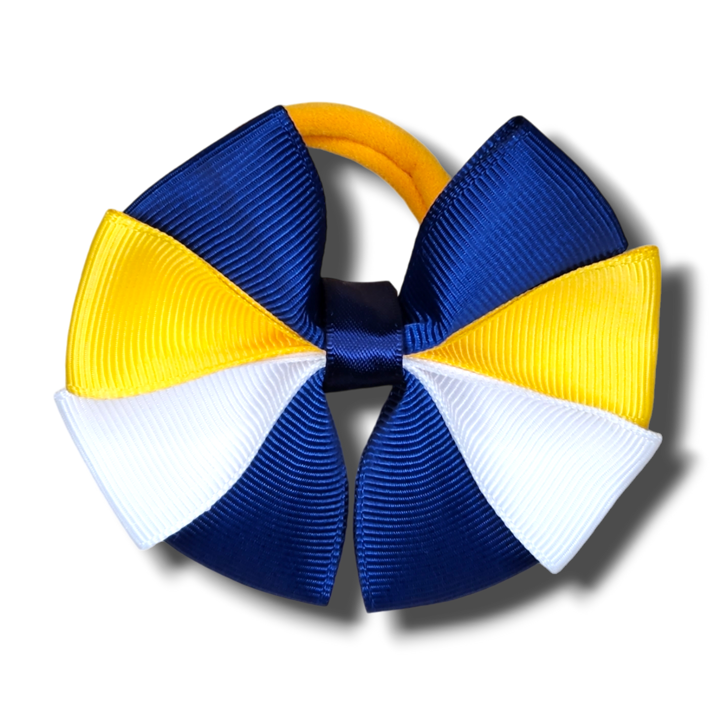 Navy/Yellow/White Hair Tie