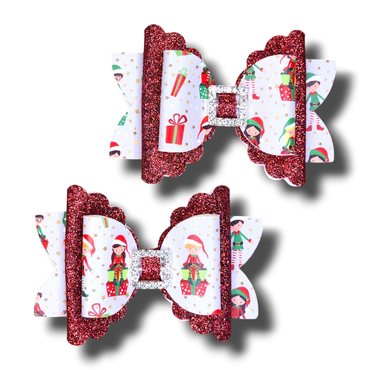 Xmas Elf Piggy Bows