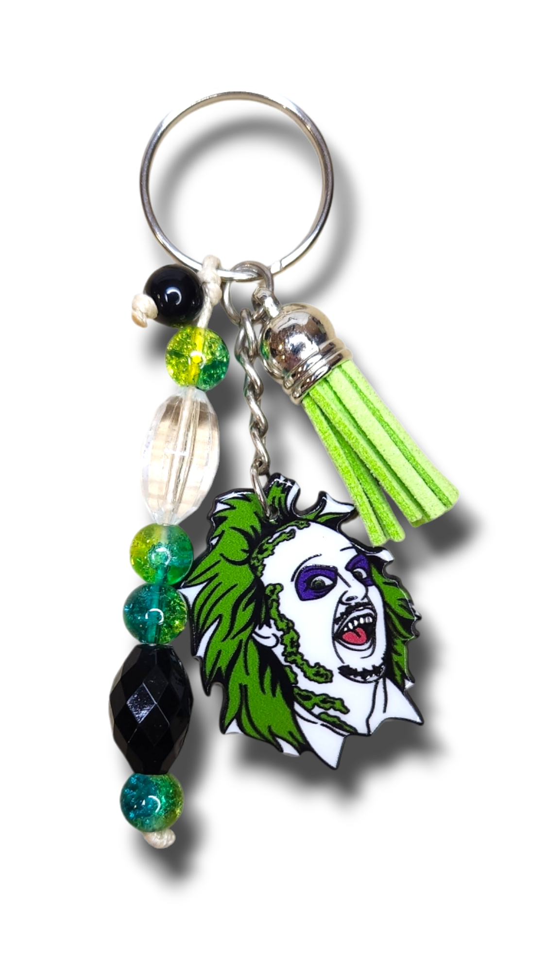 Beetle Man Beaded Keyring