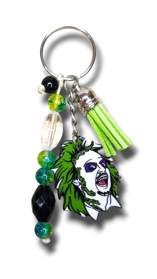 Beetle Man Beaded Keyring