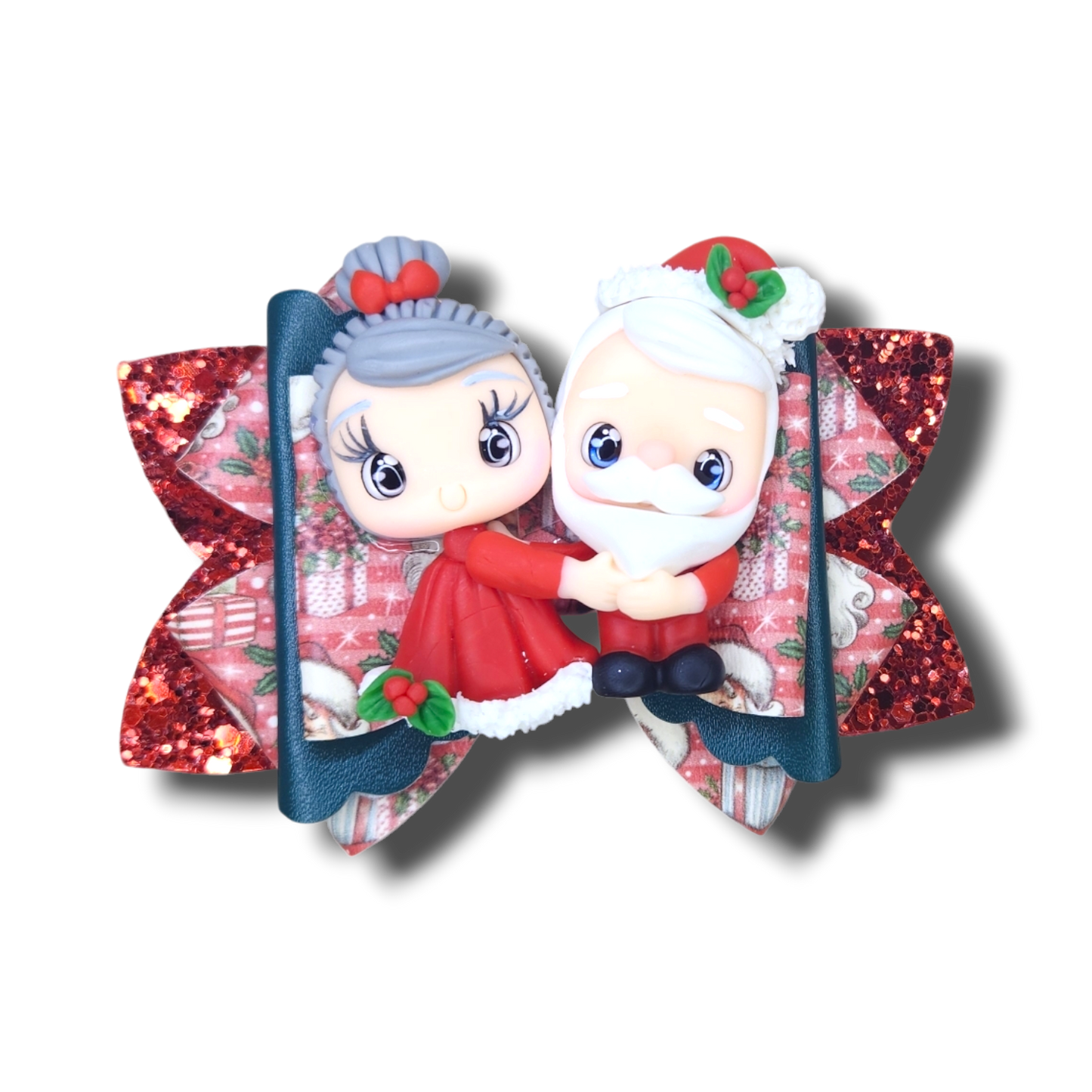 Mr & Mrs Claus Clay Bow