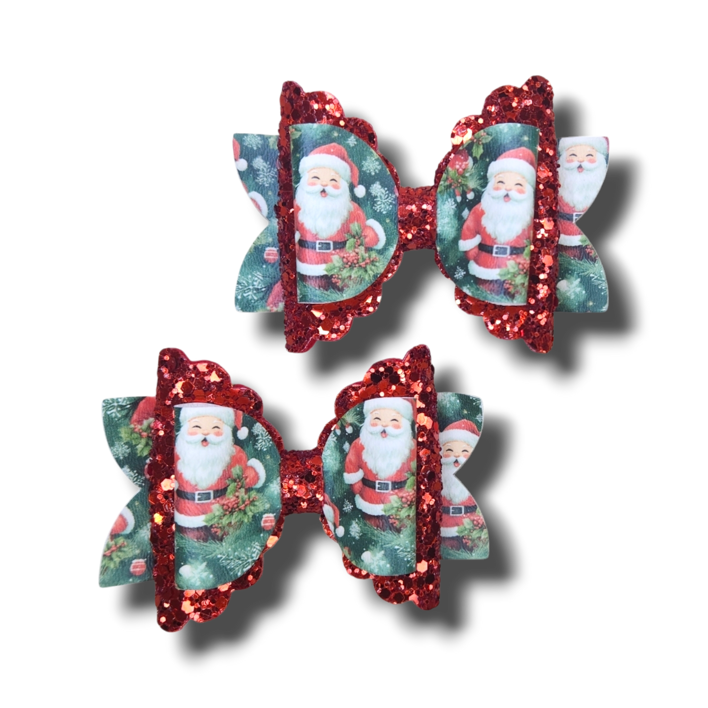 Santa Piggy Bows