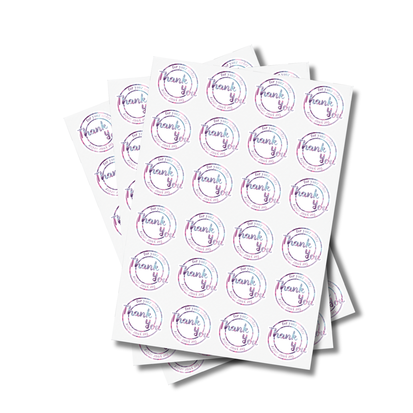 Paint Swirls Business Sticker Sheet (Variations)