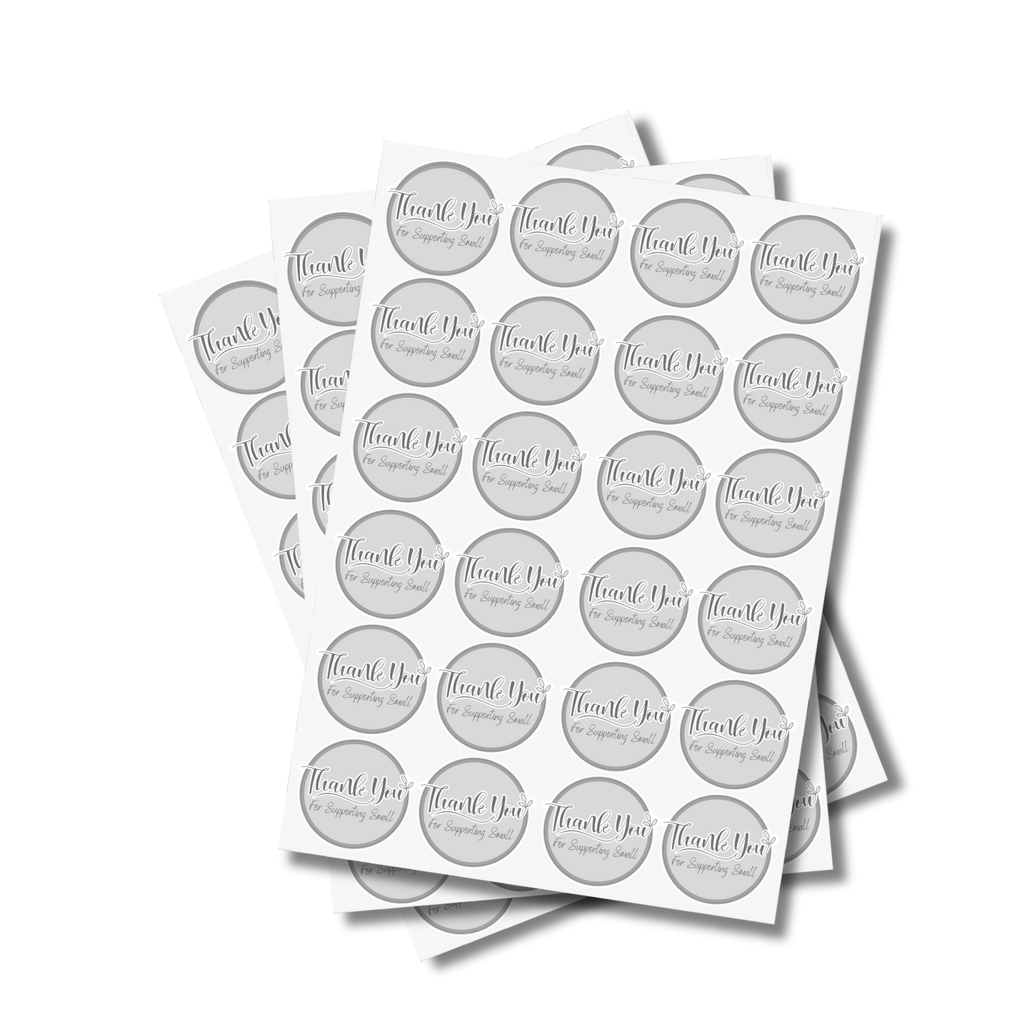 Thank You Basic Business Sticker Sheet (Variations)