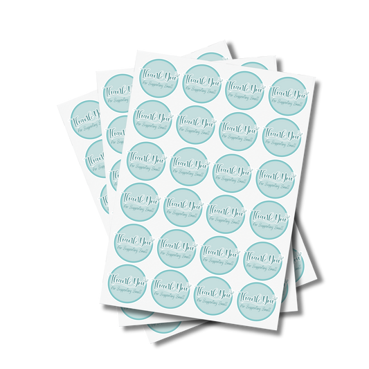 Thank You Basic Business Sticker Sheet (Variations)