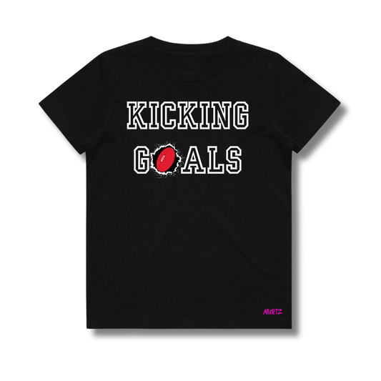 Kicking Goals Footy Tee