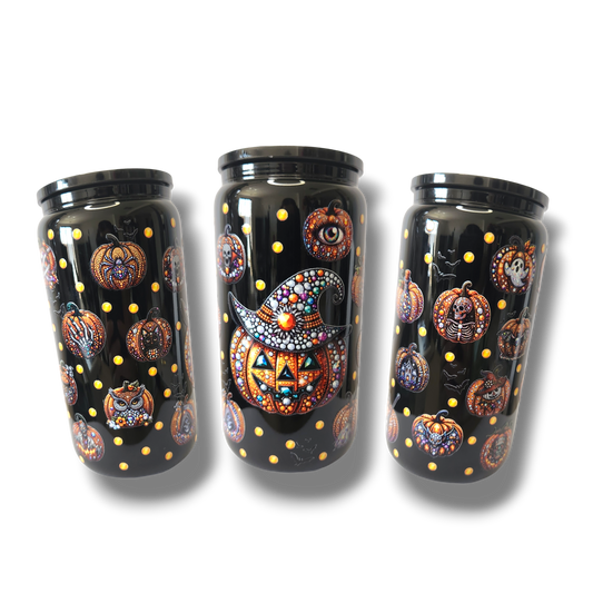 Pumpkin Glass Tumbler