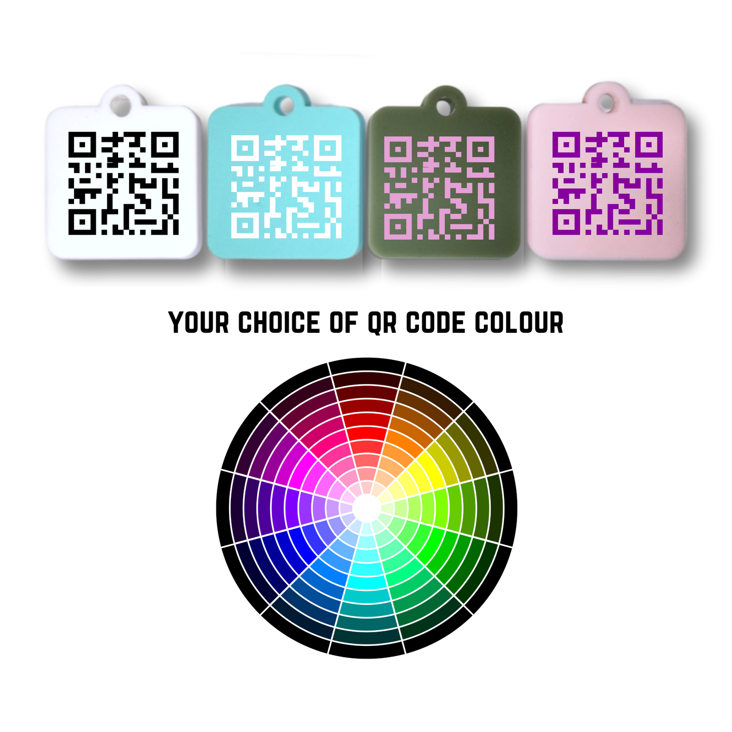 Custom Acrylic QR Code Keyrings