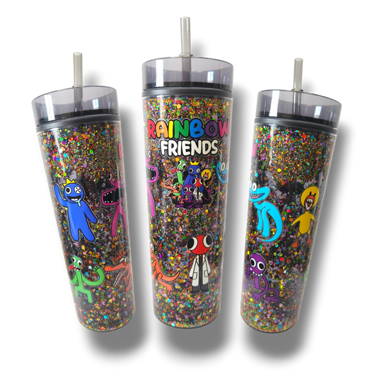 Colourful Monsters Acrylic Snow Globe Tumbler