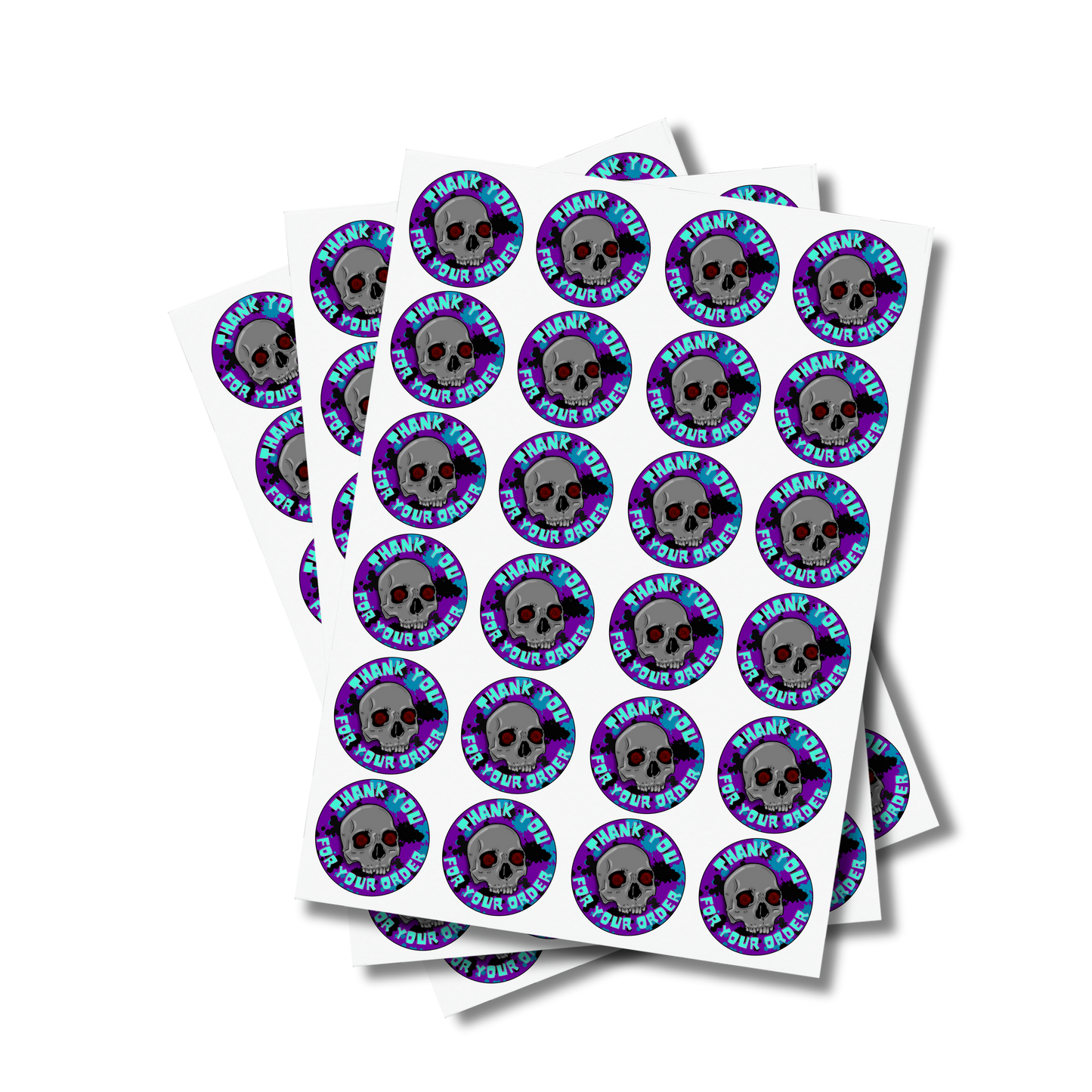 Skull Business Sticker Sheet