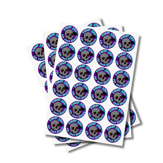 Skull Business Sticker Sheet