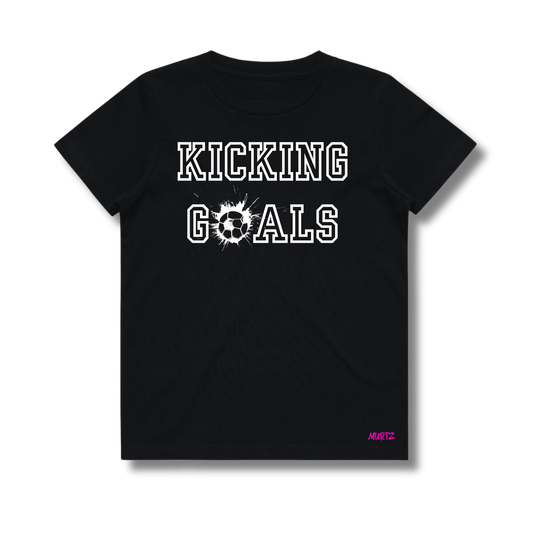 Kicking Goals Soccer Tee