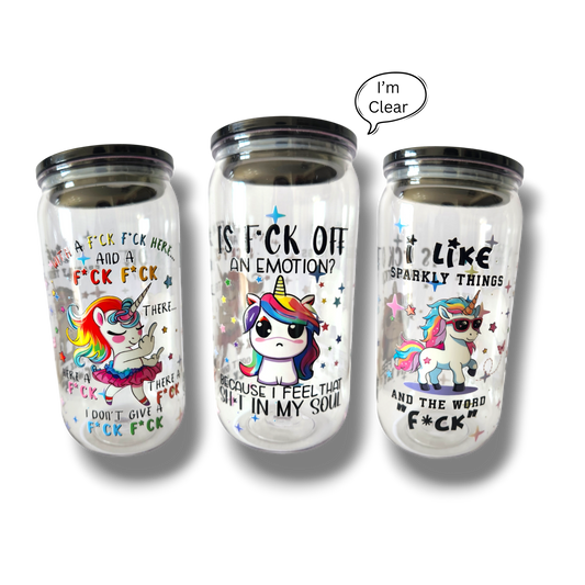 Rude Unicorn BPA Free Plastic Tumbler